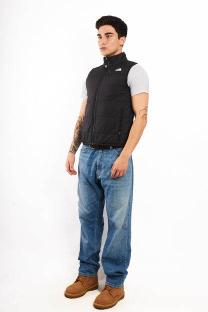 2000 Vintage The North Face Graphite Puffer Vest (S)