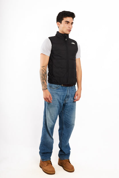 2000 Vintage The North Face Graphite Puffer Vest (S)
