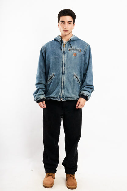 2000 Vintage Carhartt Light Denim Sandstone Sierra Jacket (L)