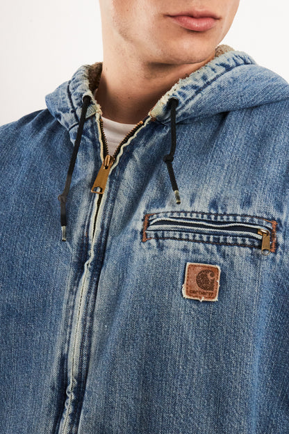 2000 Vintage Carhartt Light Denim Sandstone Sierra Jacket (L)