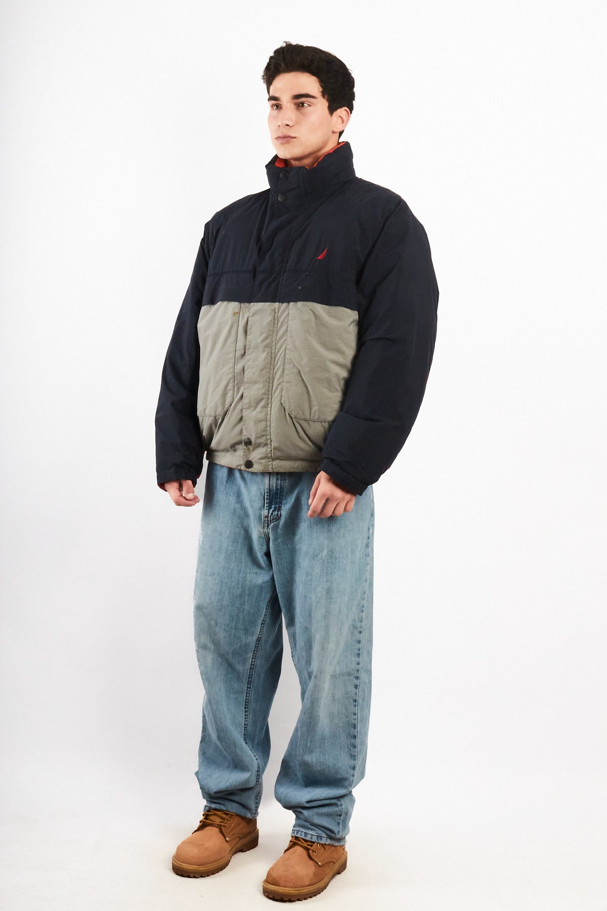 1990 Vintage Nautica Reversible Down Puffer Jacket (L/XL)