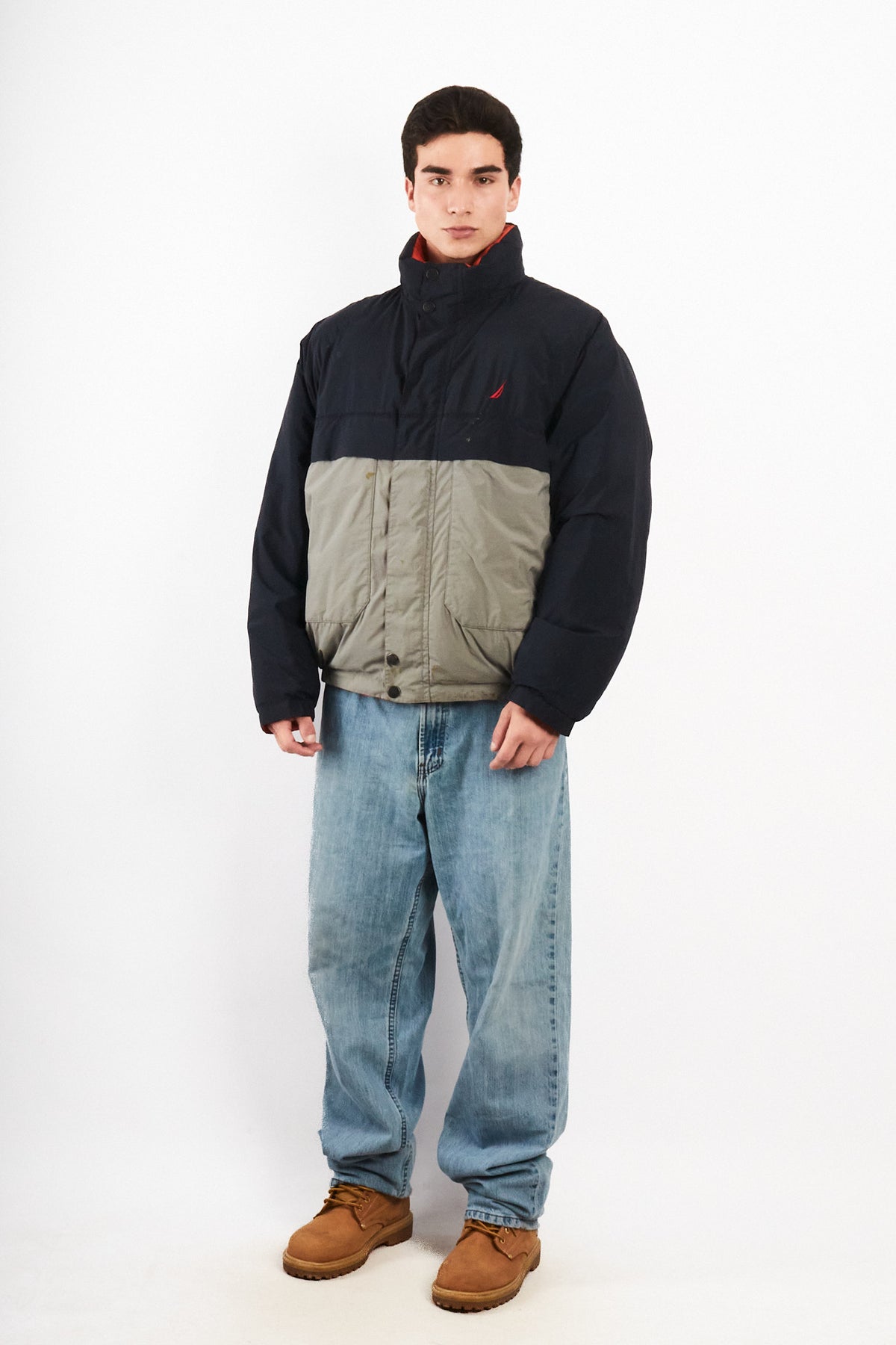 1990 Vintage Nautica Reversible Down Puffer Jacket (L/XL)