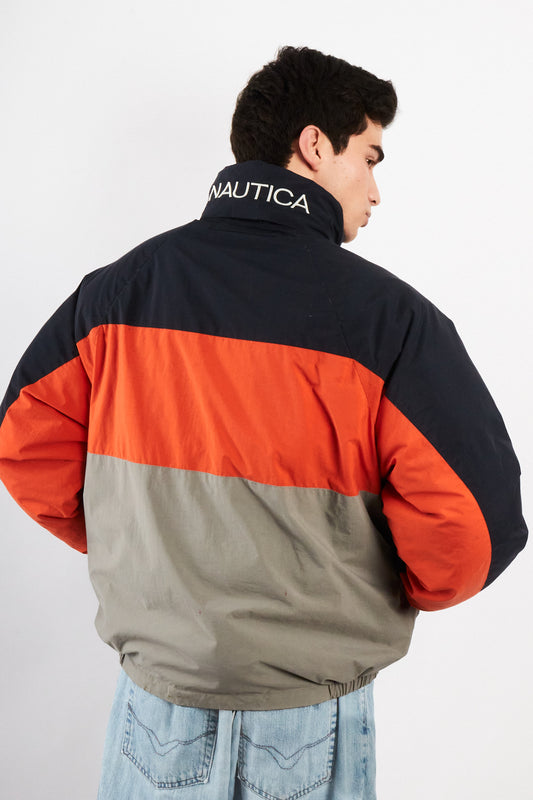 1990 Vintage Nautica Reversible Down Puffer Jacket (L/XL)