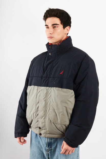 1990 Vintage Nautica Reversible Down Puffer Jacket (L/XL)