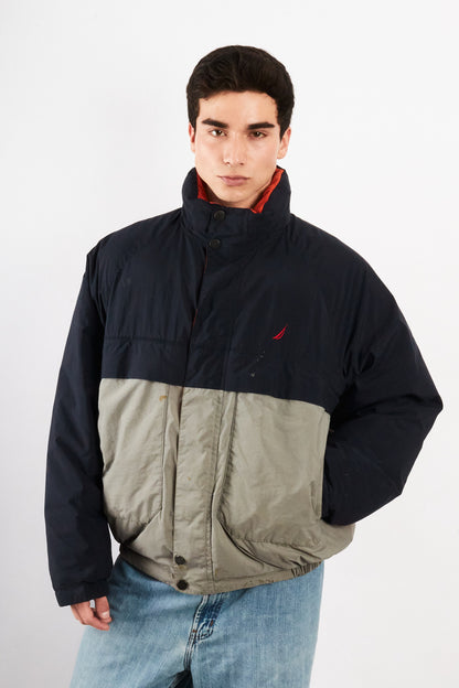 1990 Vintage Nautica Reversible Down Puffer Jacket (L/XL)