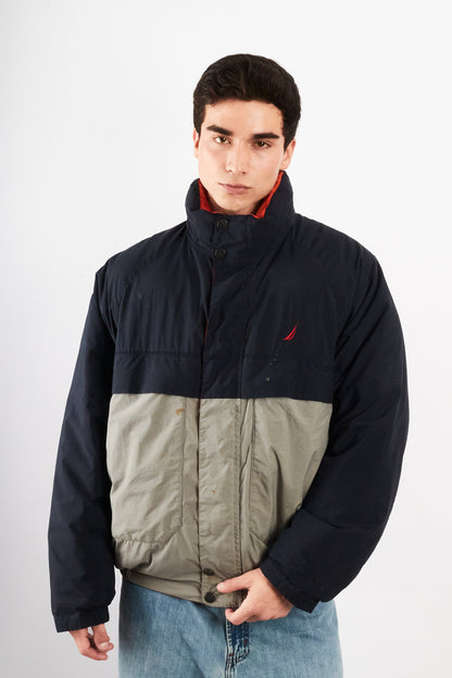 1990 Vintage Nautica Reversible Down Puffer Jacket (L/XL)