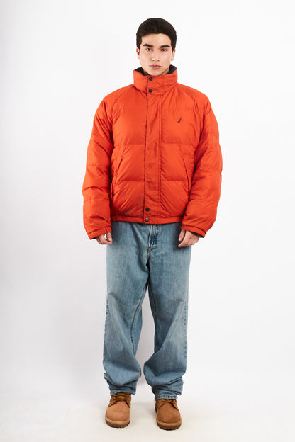 1990 Vintage Nautica Reversible Down Puffer Jacket (L/XL)