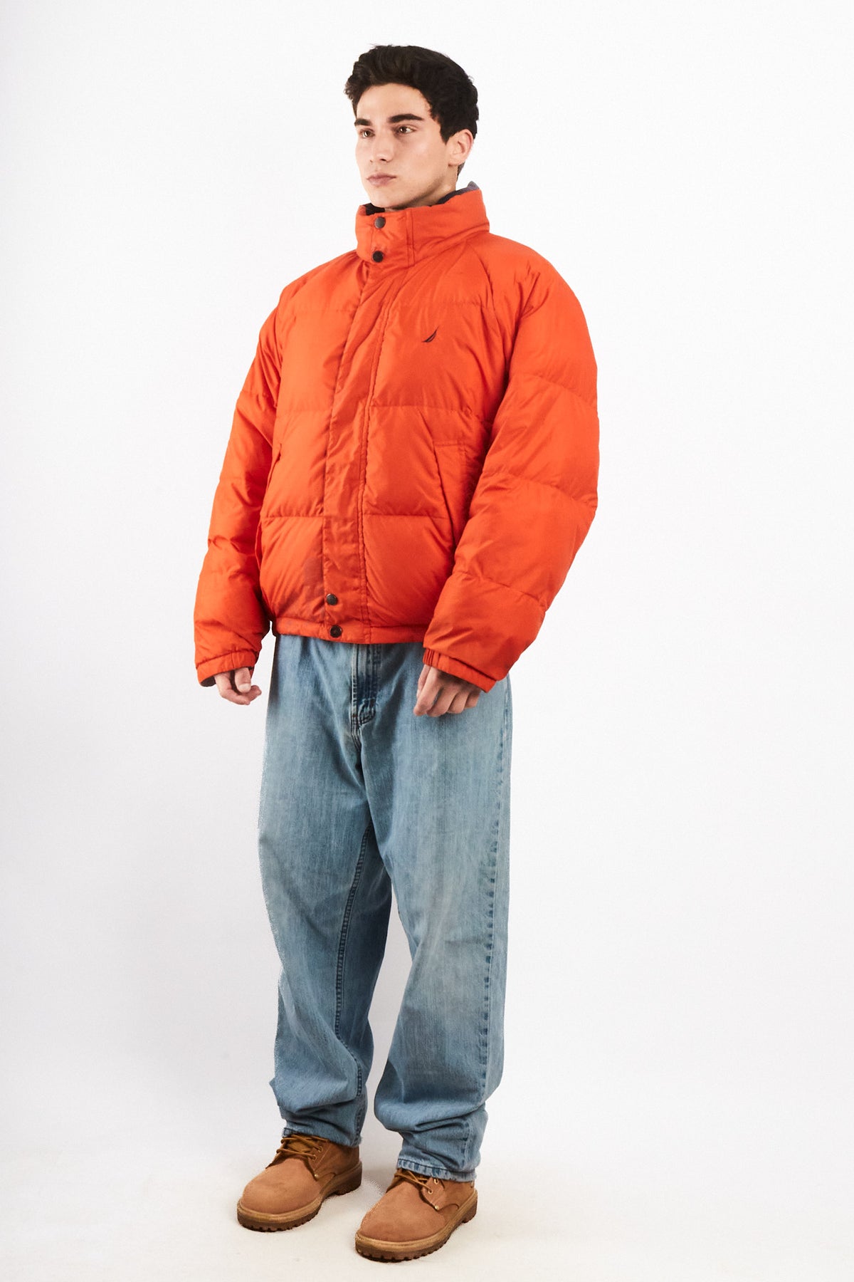 1990 Vintage Nautica Reversible Down Puffer Jacket (L/XL)