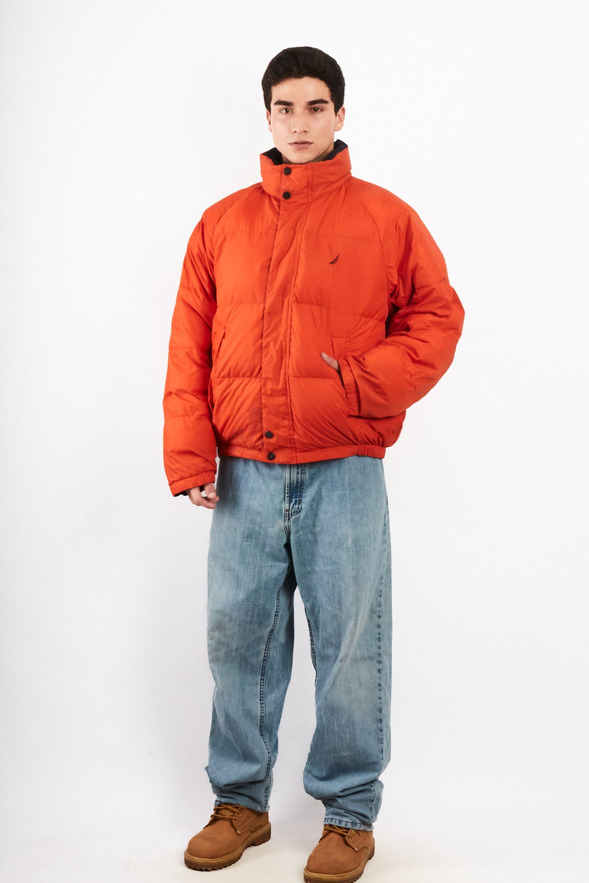 1990 Vintage Nautica Reversible Down Puffer Jacket (L/XL)