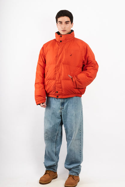 1990 Vintage Nautica Reversible Down Puffer Jacket (L/XL)