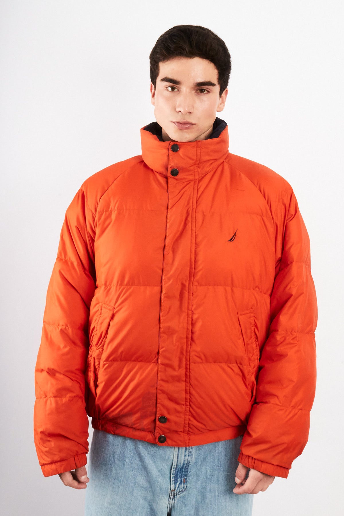 1990 Vintage Nautica Reversible Down Puffer Jacket (L/XL)