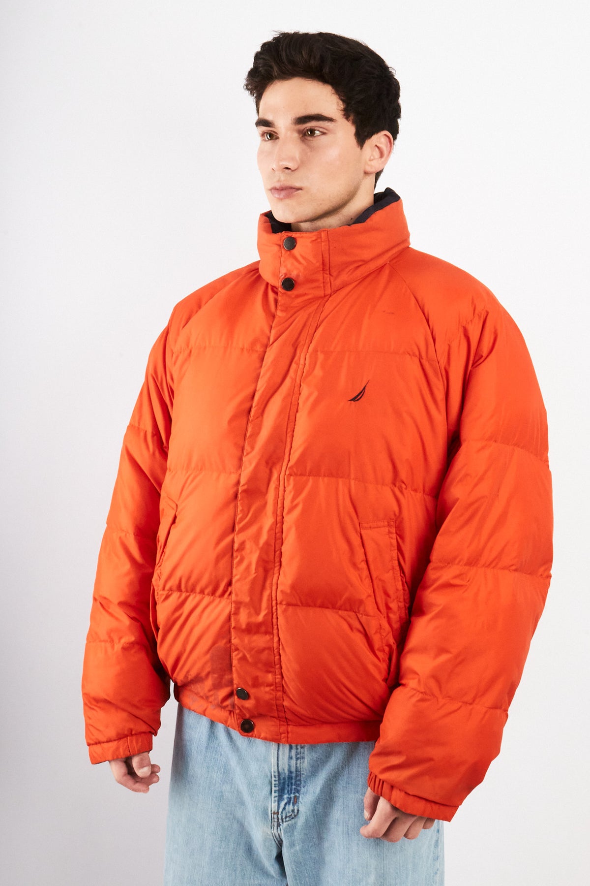 1990 Vintage Nautica Reversible Down Puffer Jacket (L/XL)