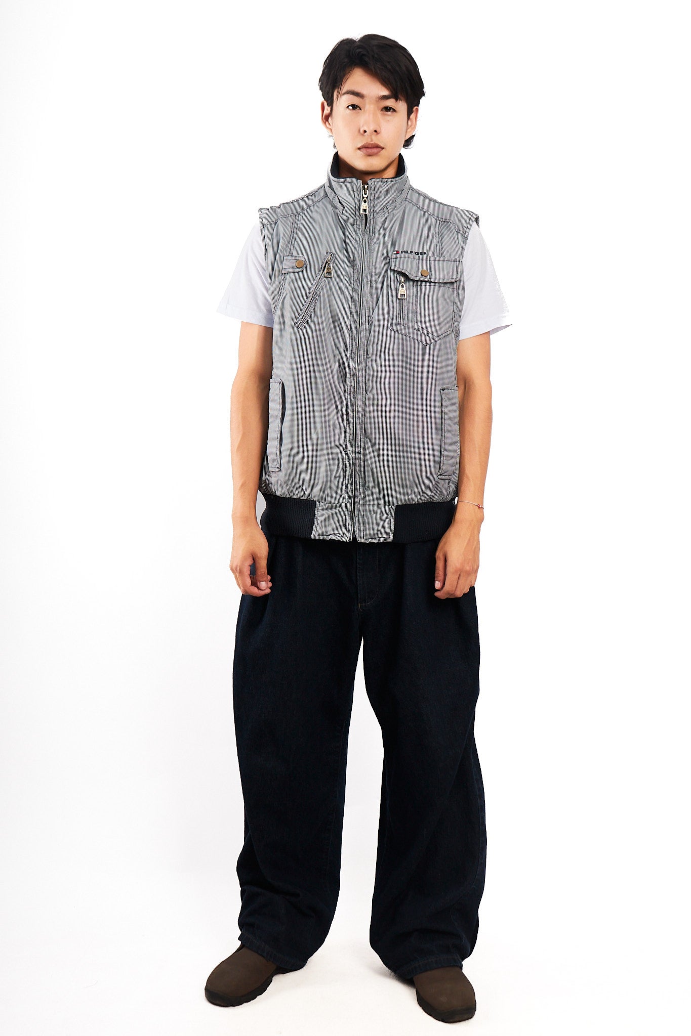 2000 Vintage Tommy Hilfiger Tartan Vest (M/L)