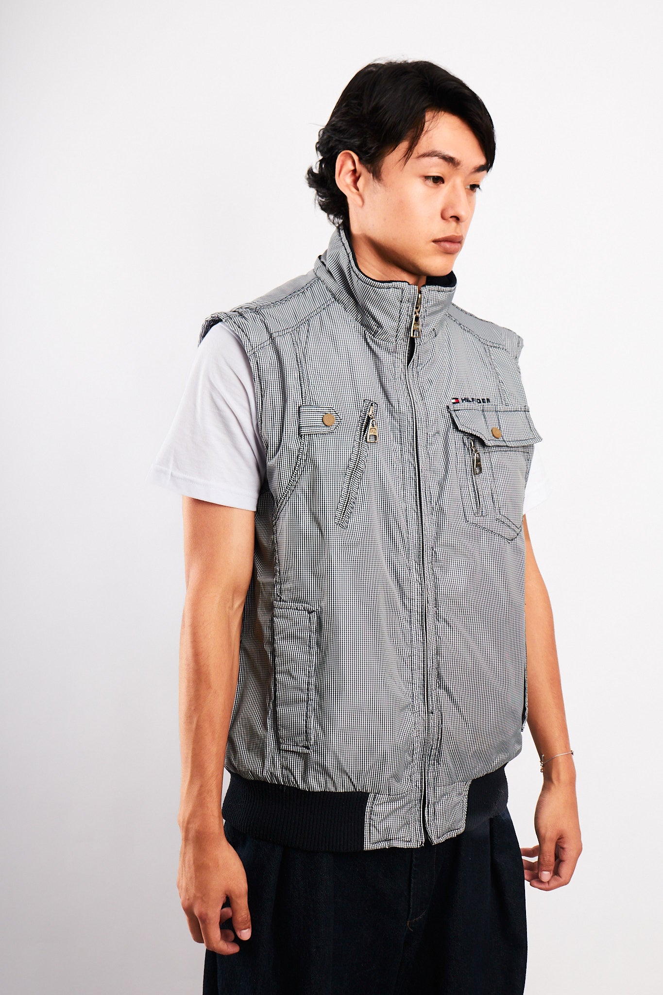 2000 Vintage Tommy Hilfiger Tartan Vest (M/L)