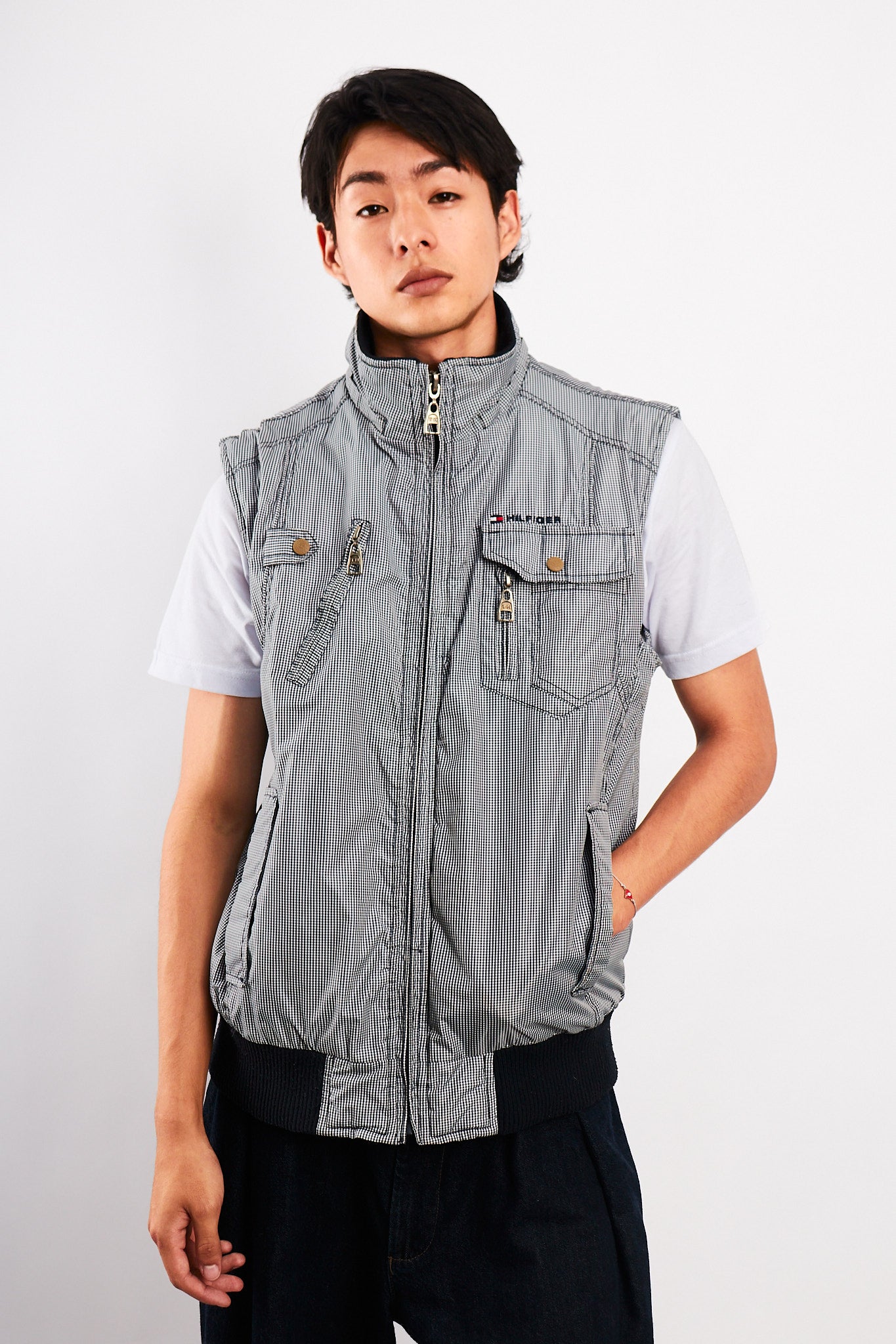 2000 Vintage Tommy Hilfiger Tartan Vest (M/L)