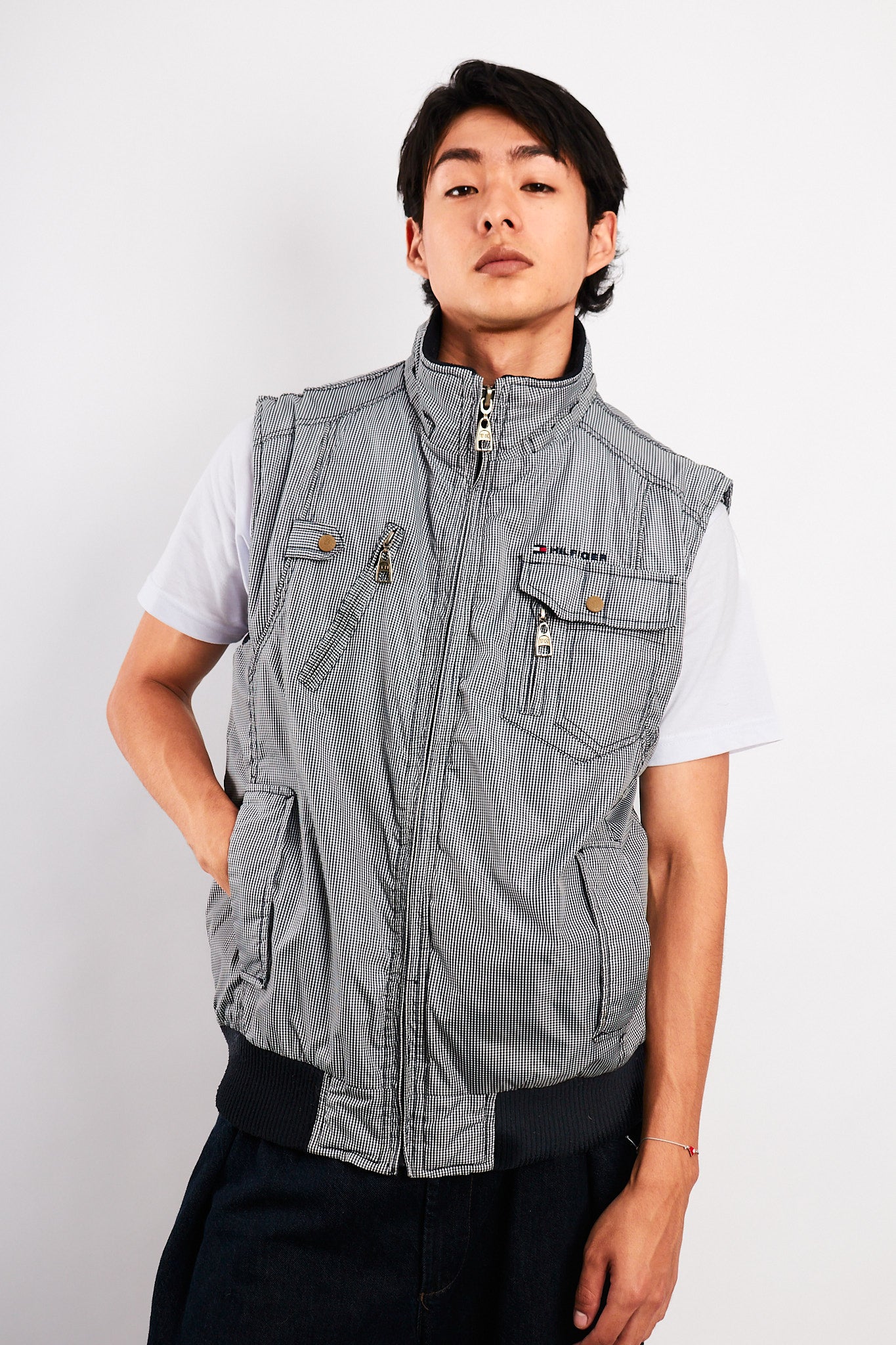 2000 Vintage Tommy Hilfiger Tartan Vest (M/L)