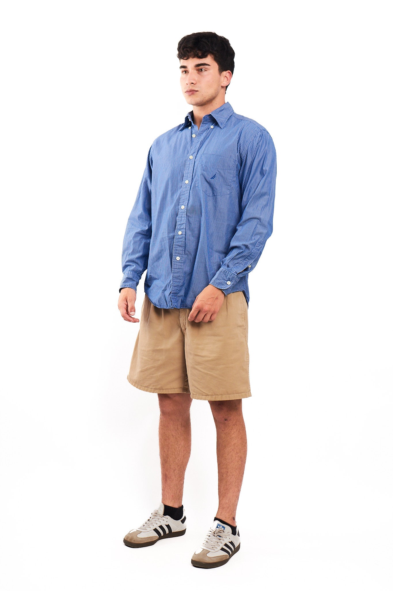 2000 Nautica Striped Shirt (M/L)