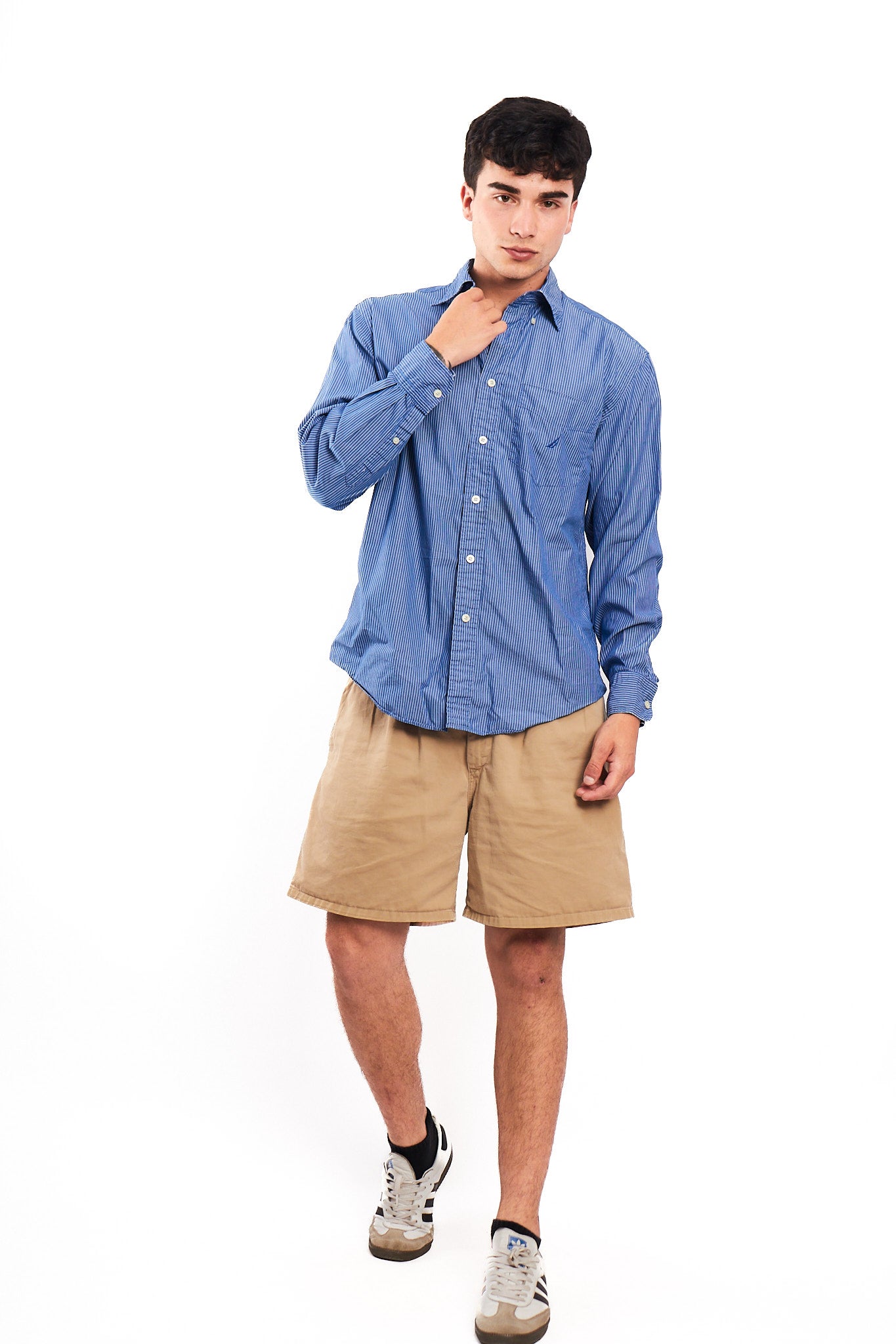 2000 Nautica Striped Shirt (M/L)