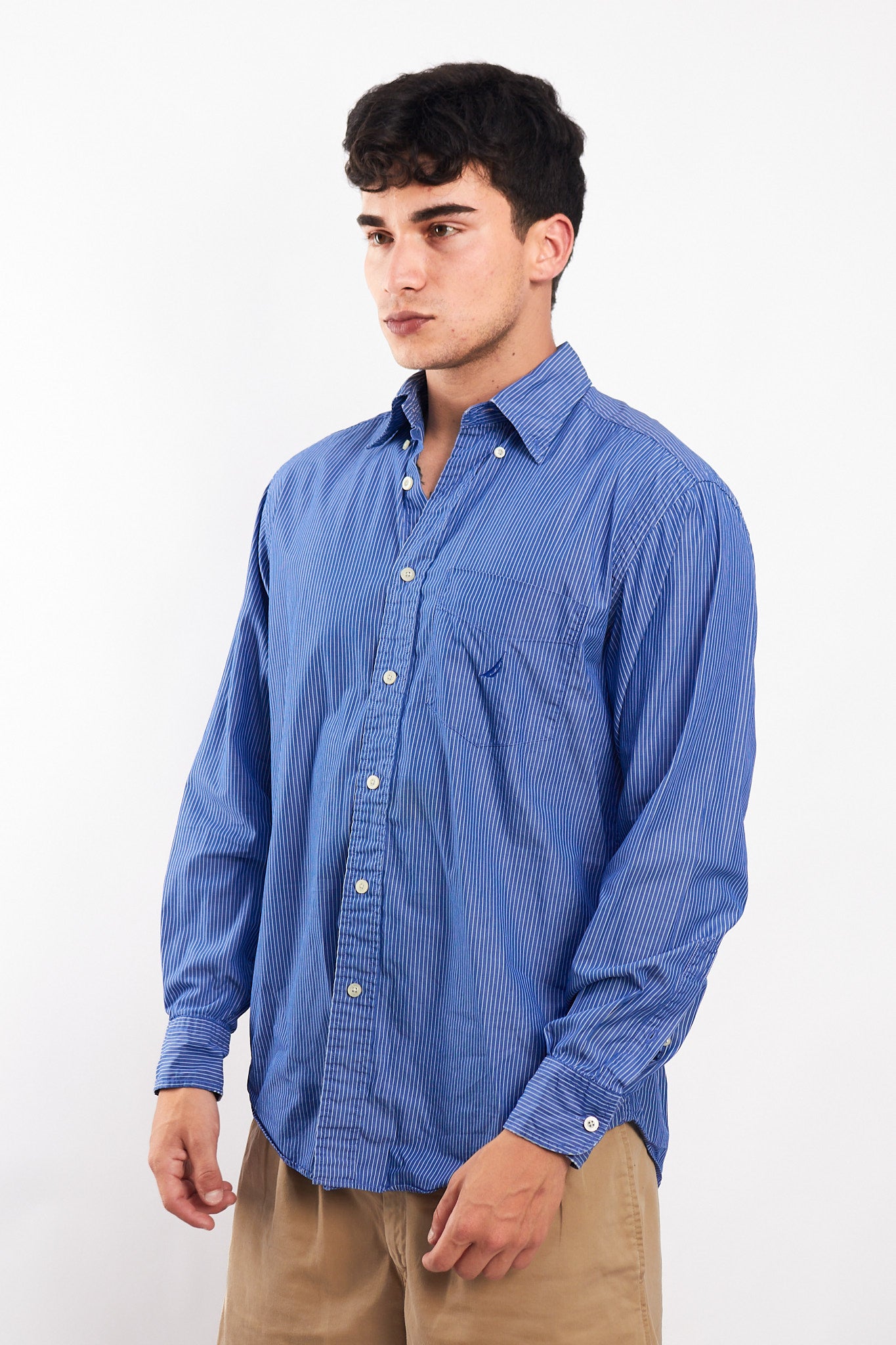 2000 Nautica Striped Shirt (M/L)