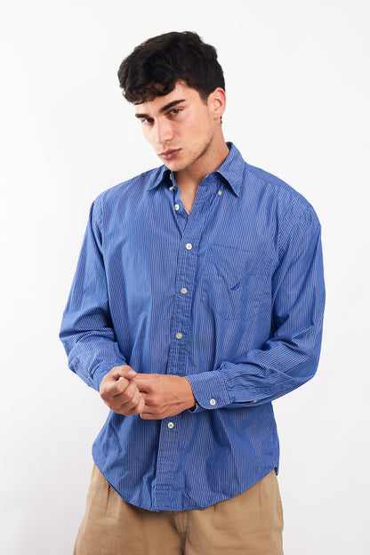 2000 Nautica Striped Shirt (M/L)