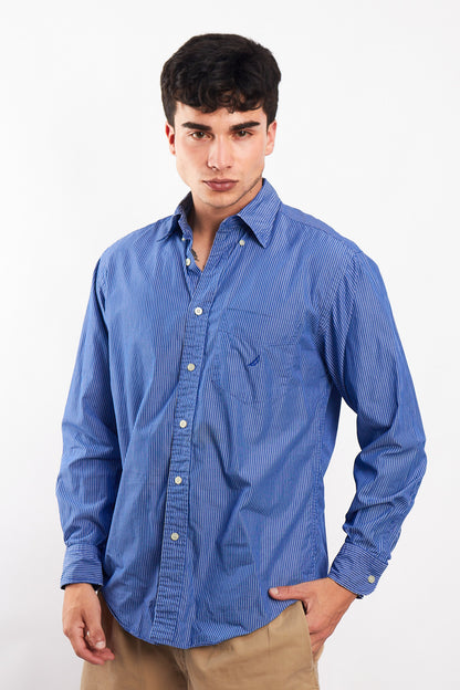 2000 Nautica Striped Shirt (M/L)
