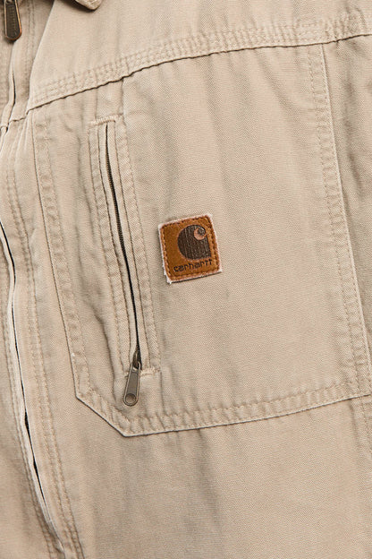 Vintage Carhartt Beige Bomber Jacket (L/XL)