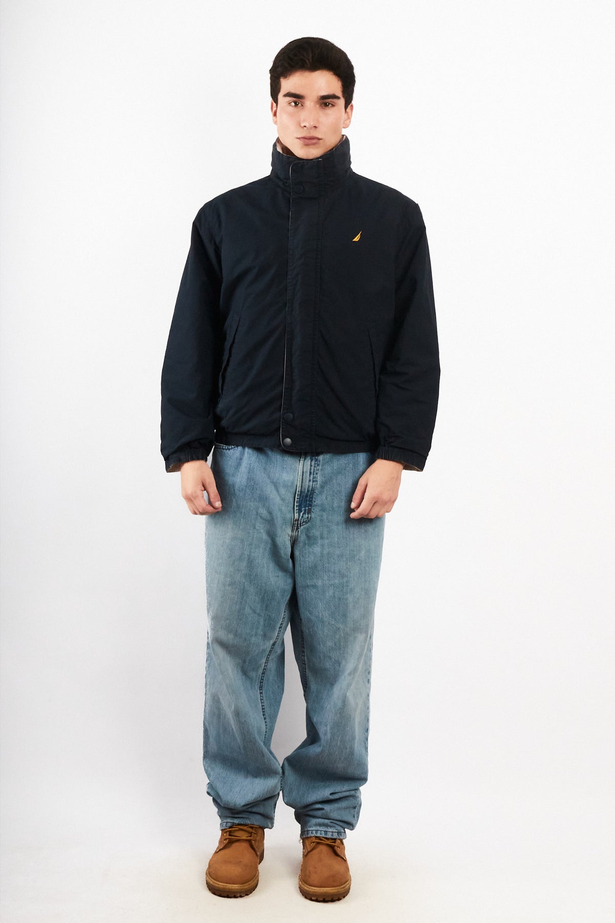 2000 Vintage Nautica Colorblock Reversible Jacket (S/M)
