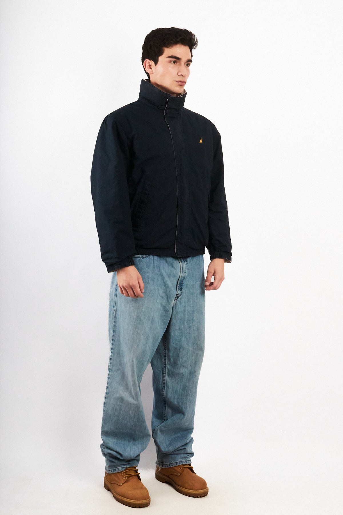 2000 Vintage Nautica Colorblock Reversible Jacket (S/M)
