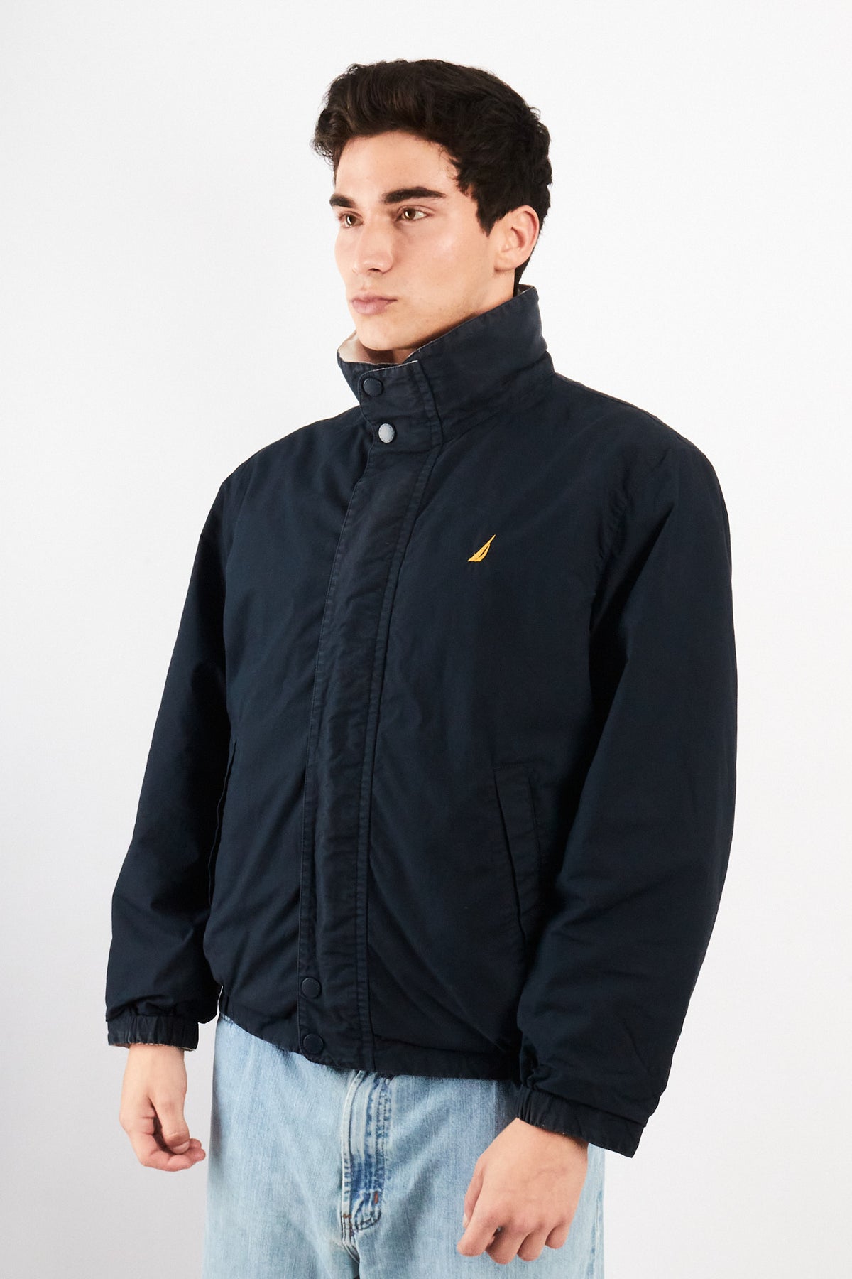 2000 Vintage Nautica Colorblock Reversible Jacket (S/M)