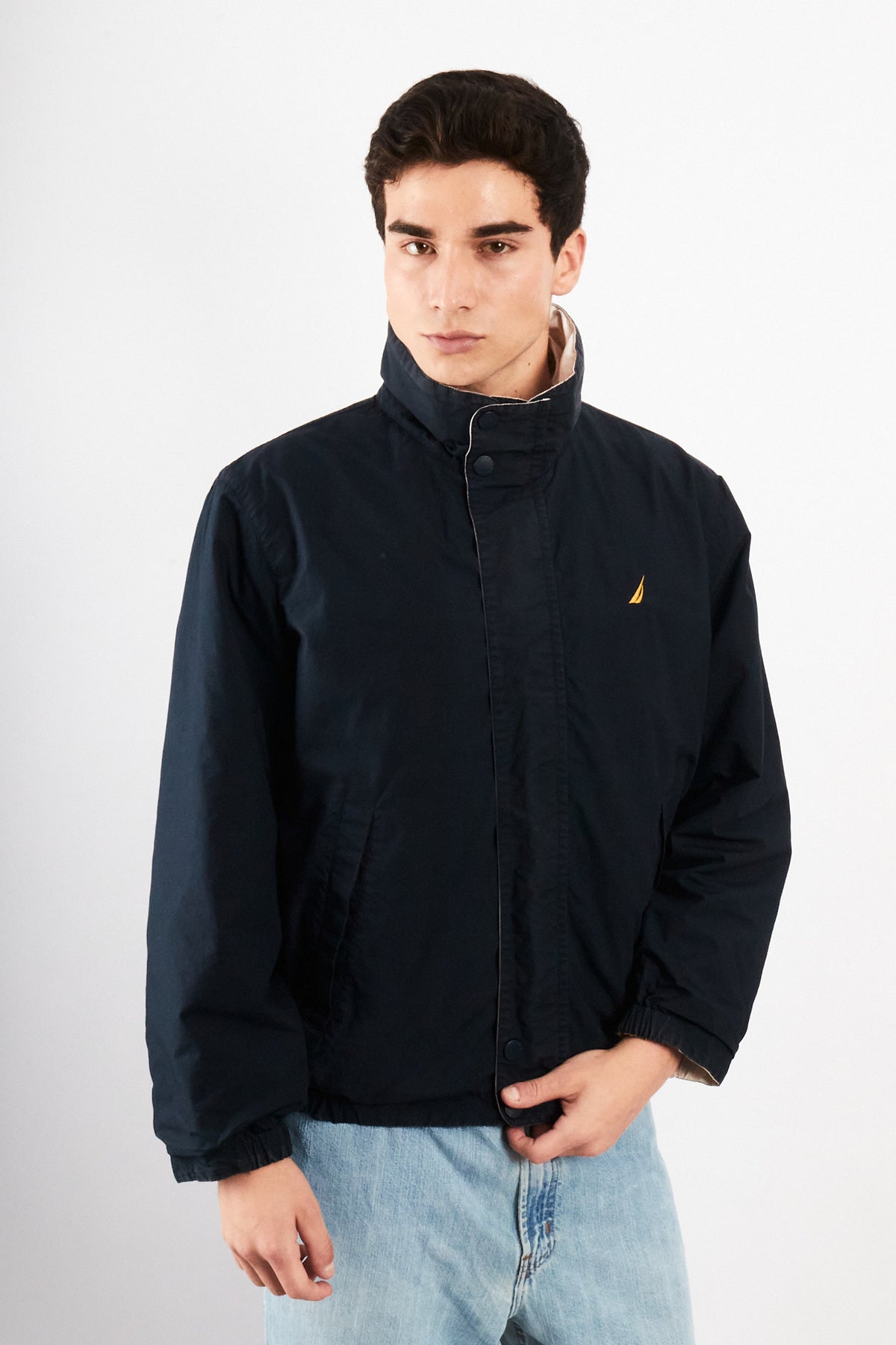 2000 Vintage Nautica Colorblock Reversible Jacket (S/M)