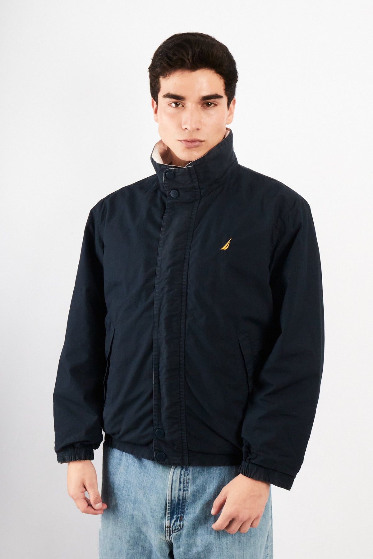 2000 Vintage Nautica Colorblock Reversible Jacket (S/M)