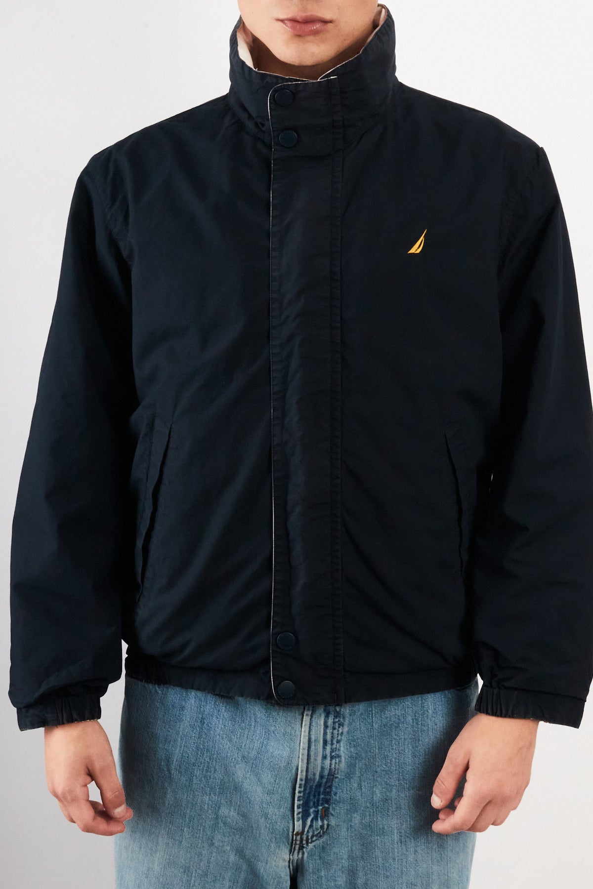 2000 Vintage Nautica Colorblock Reversible Jacket (S/M)