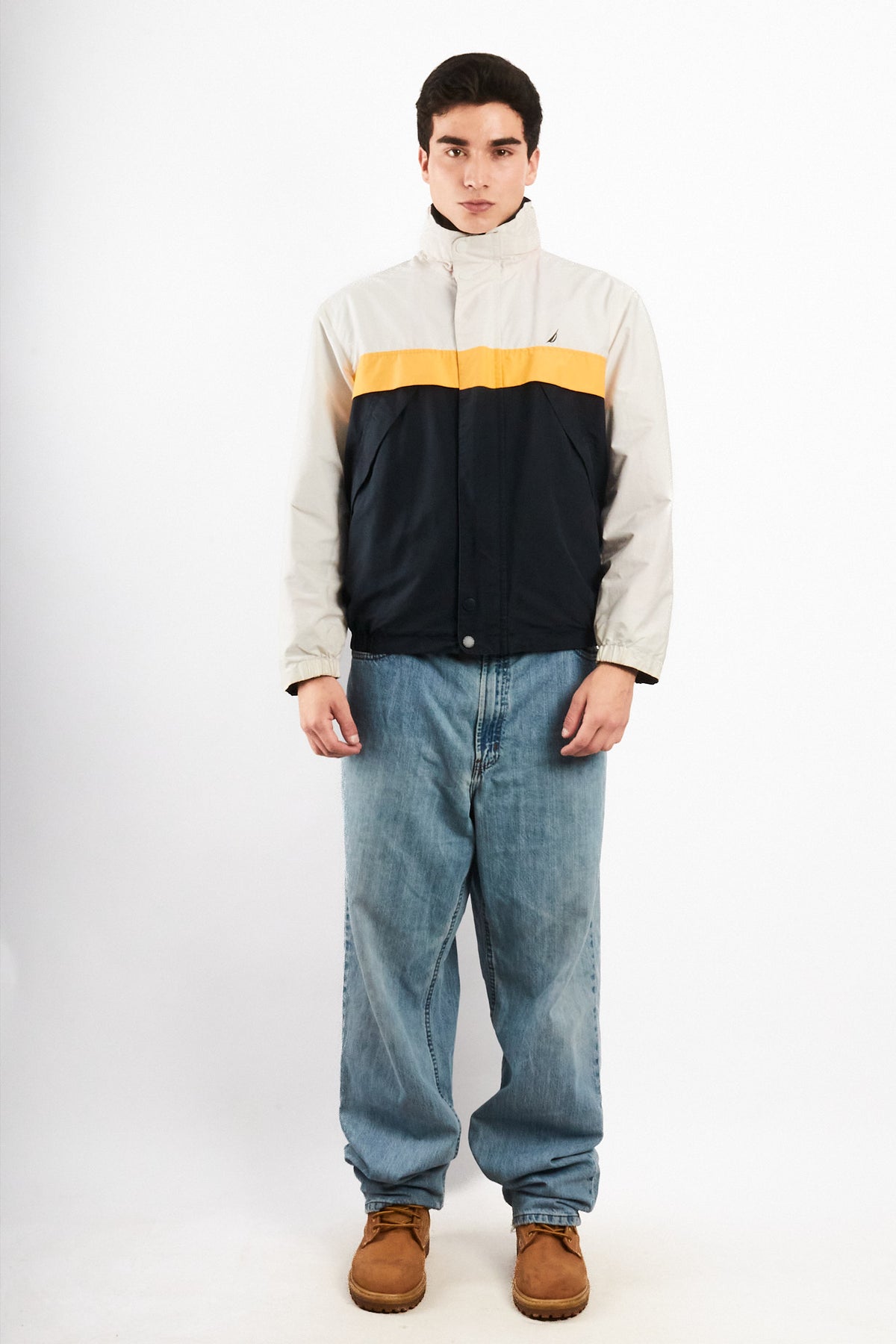 2000 Vintage Nautica Colorblock Reversible Jacket (S/M)