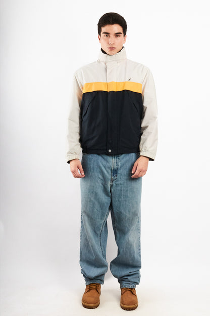 2000 Vintage Nautica Colorblock Reversible Jacket (S/M)