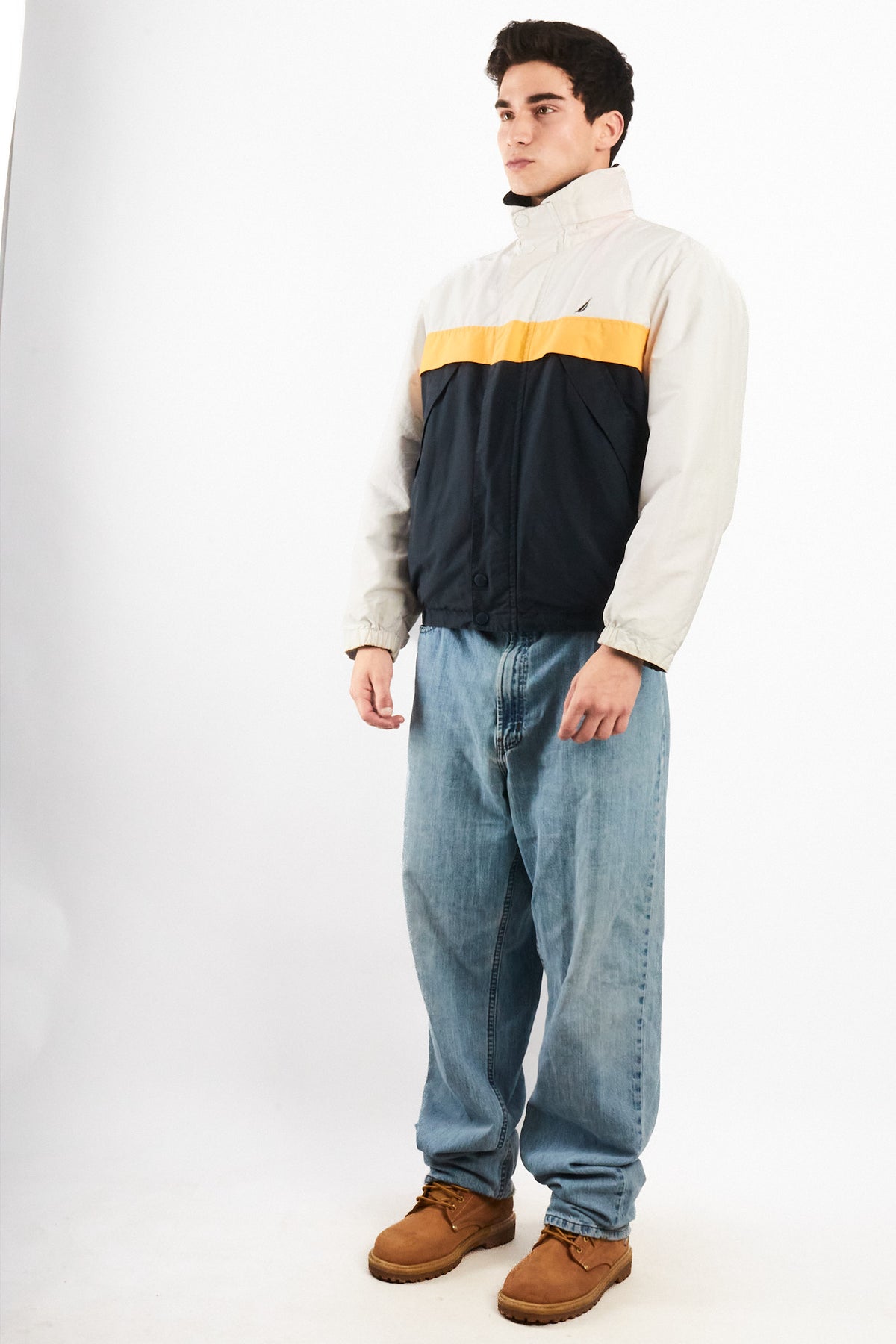 2000 Vintage Nautica Colorblock Reversible Jacket (S/M)