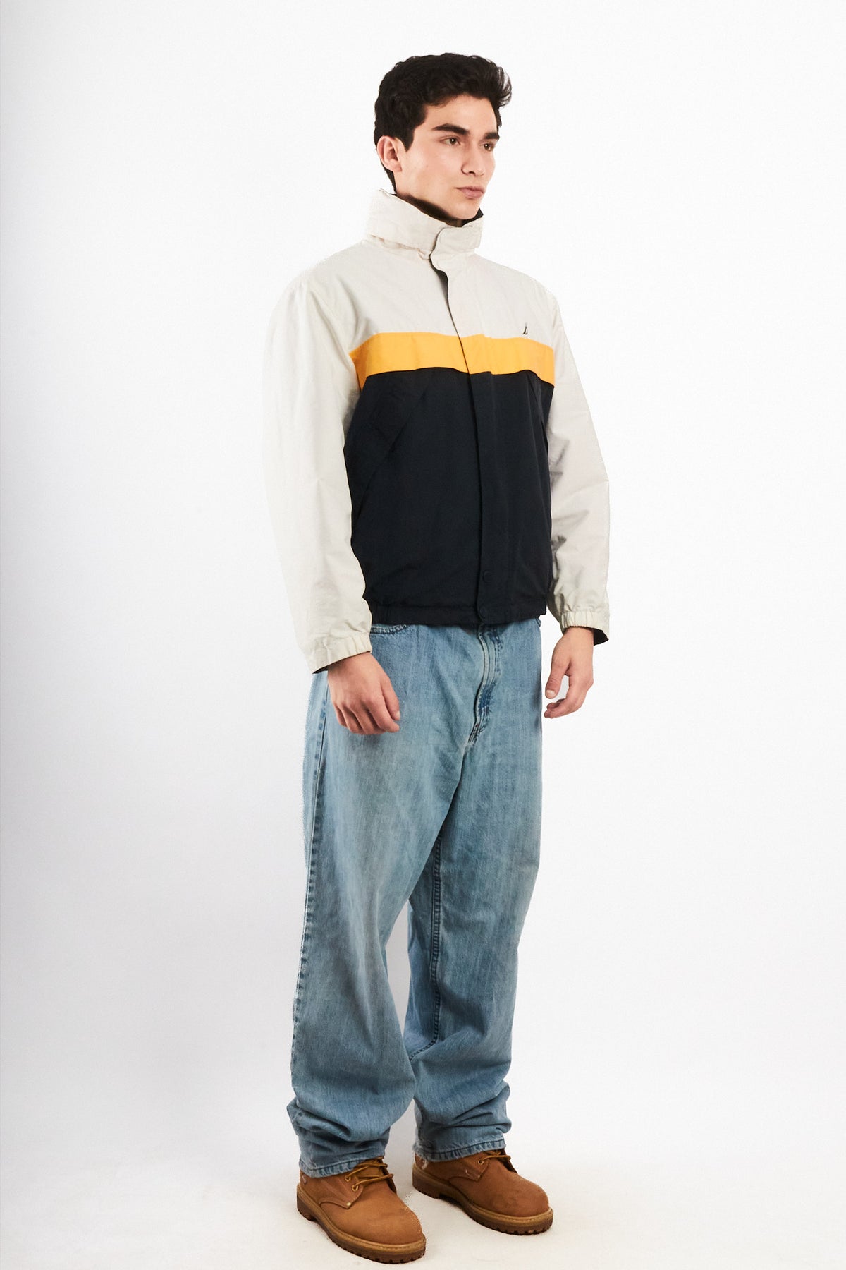2000 Vintage Nautica Colorblock Reversible Jacket (S/M)