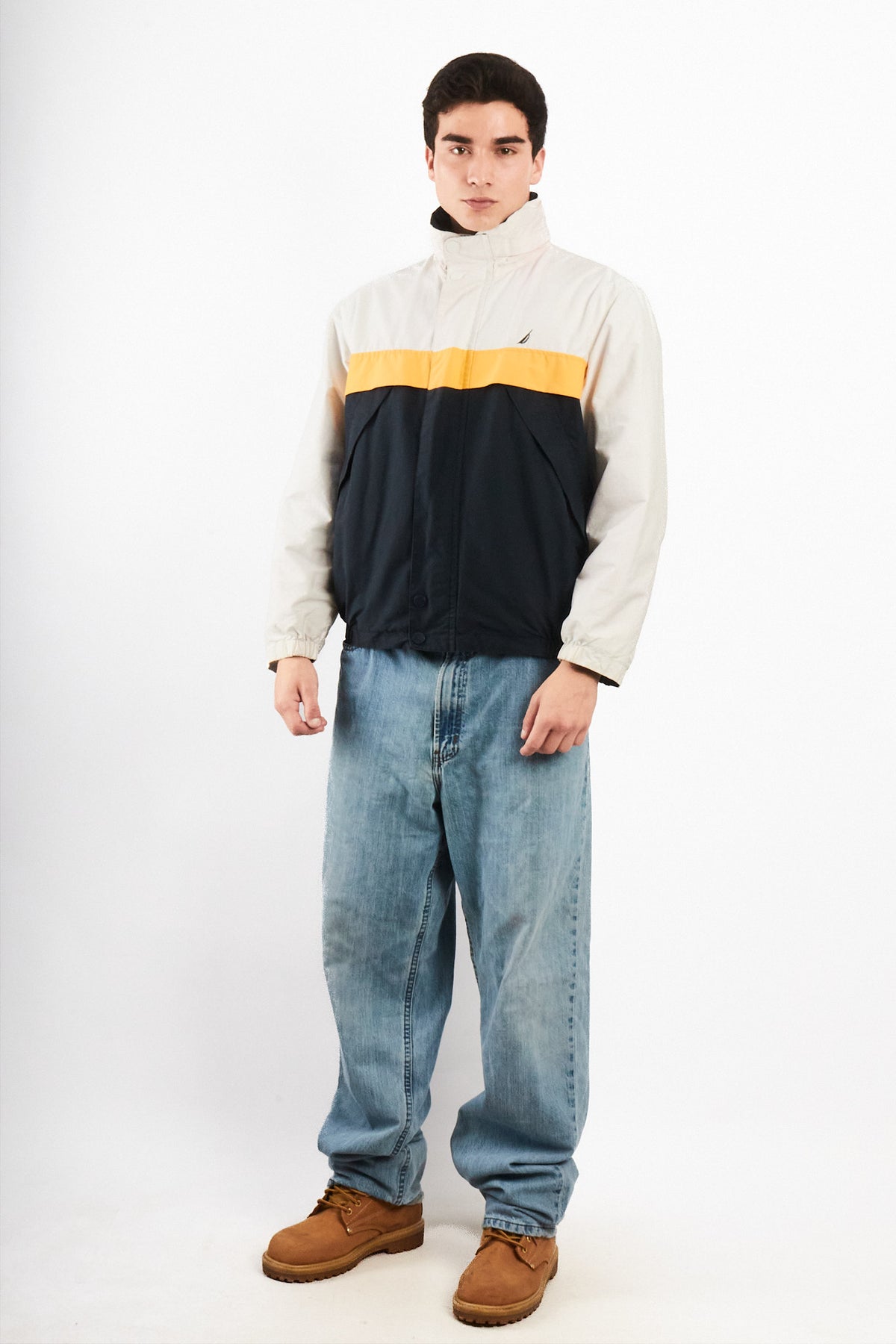 2000 Vintage Nautica Colorblock Reversible Jacket (S/M)