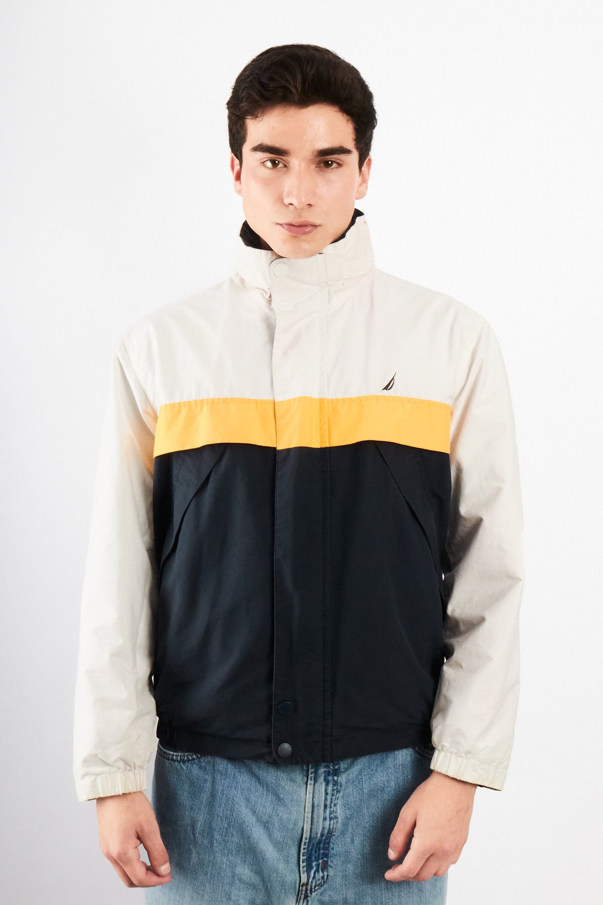 2000 Vintage Nautica Colorblock Reversible Jacket (S/M)