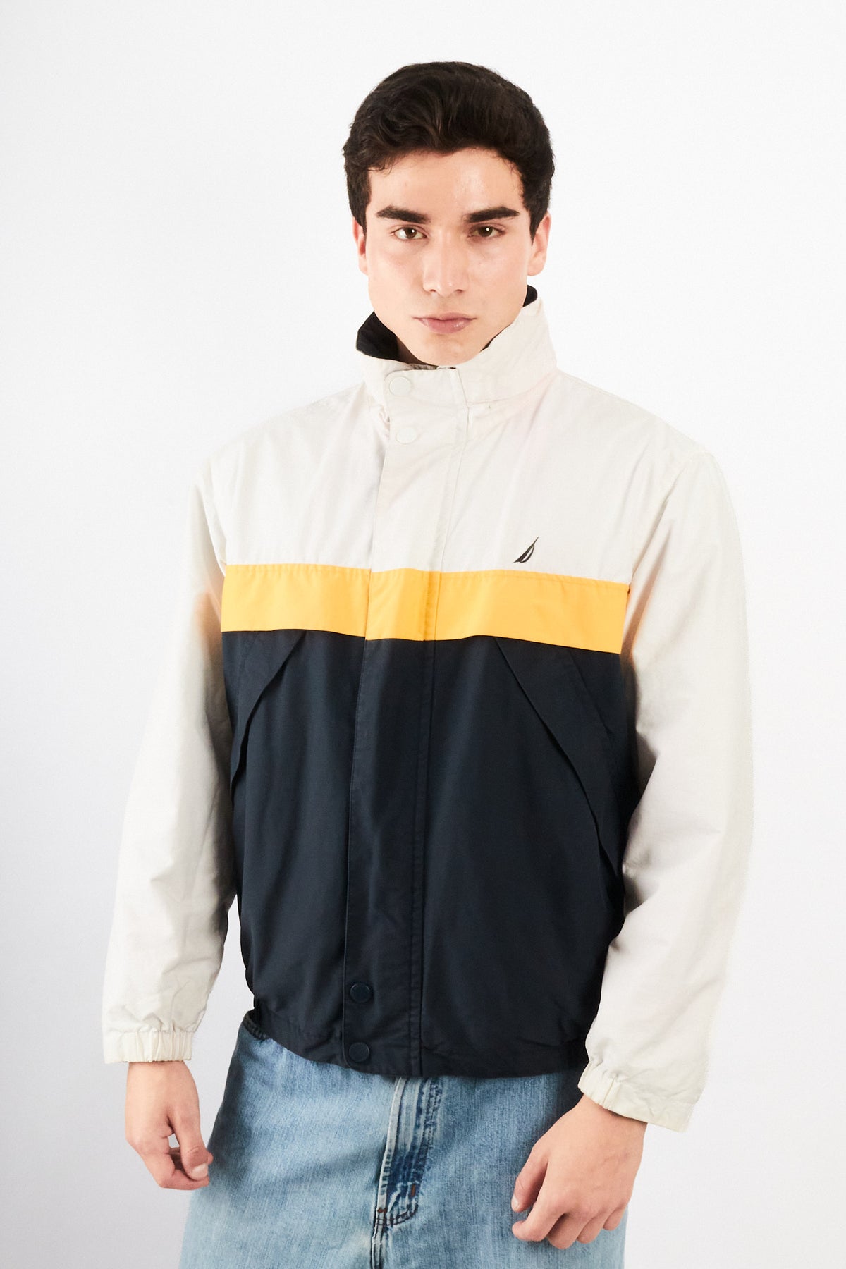 2000 Vintage Nautica Colorblock Reversible Jacket (S/M)