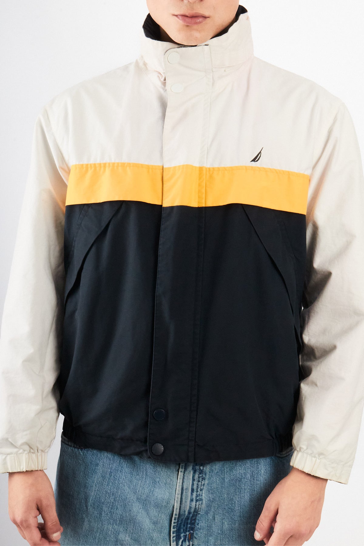 2000 Vintage Nautica Colorblock Reversible Jacket (S/M)
