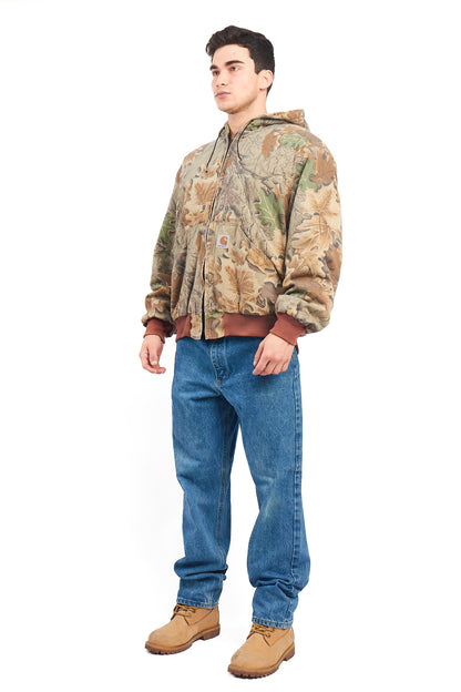 Vintage Carhartt Realtree Camo Lightweight Hooded Jacket (XL)