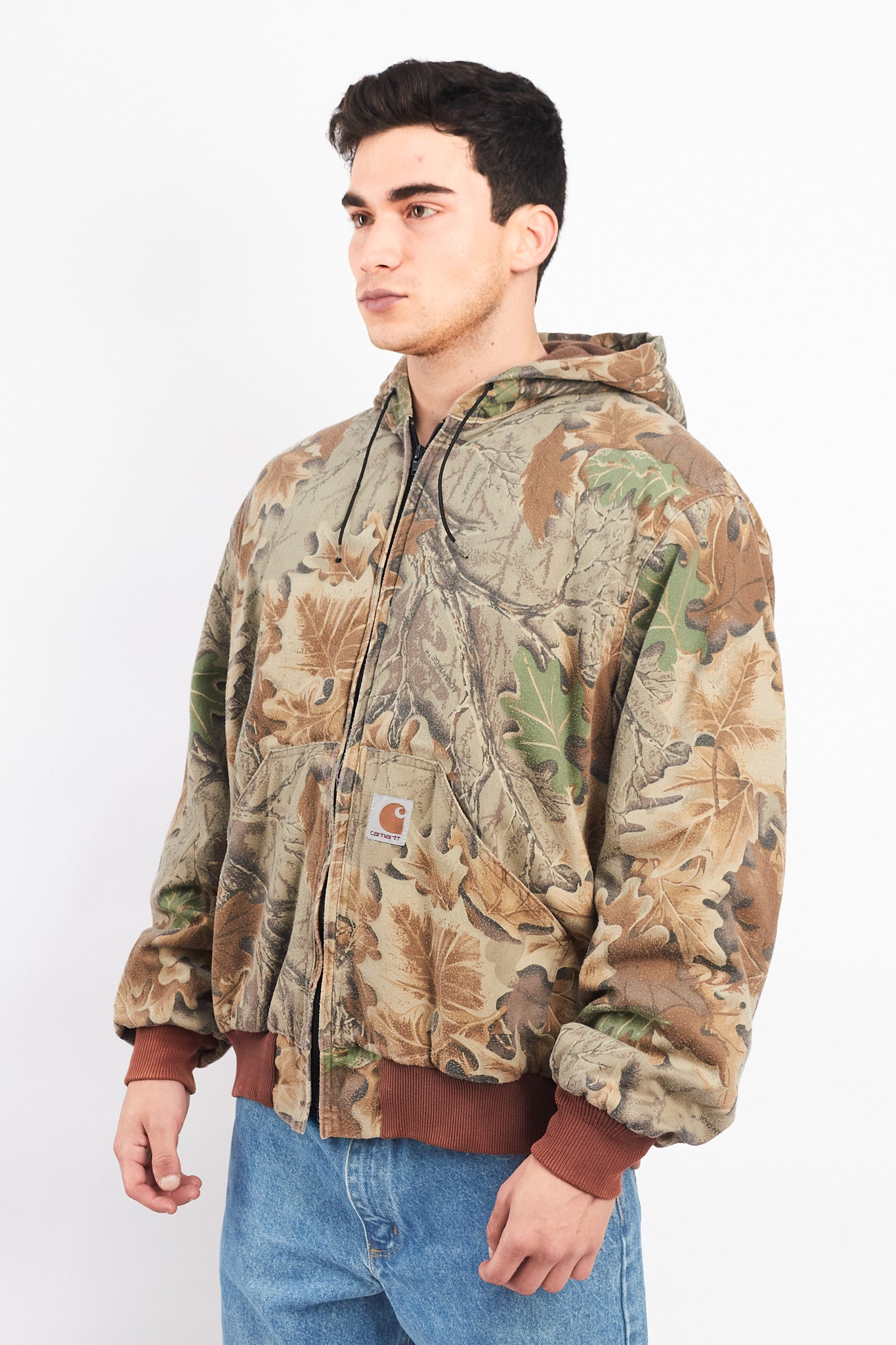 Vintage Carhartt Realtree Camo Lightweight Hooded Jacket (XL)