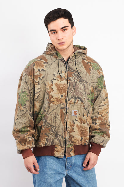 Vintage Carhartt Realtree Camo Lightweight Hooded Jacket (XL)