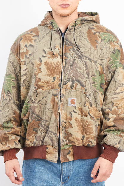 Vintage Carhartt Realtree Camo Lightweight Hooded Jacket (XL)