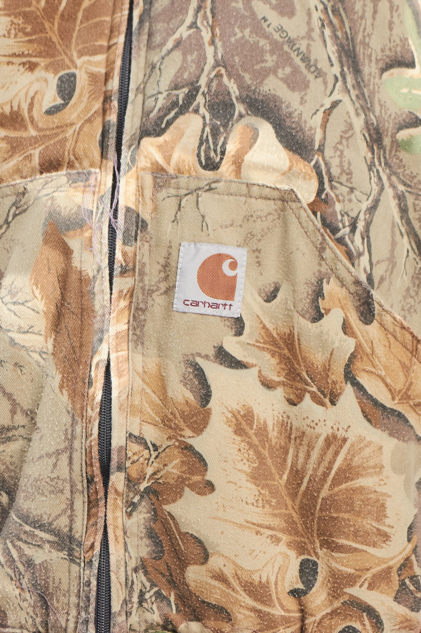 Vintage Carhartt Realtree Camo Lightweight Hooded Jacket (XL)