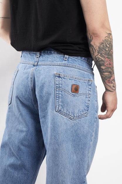 Carhartt Light Vintage Blue Baggy Jean (34)