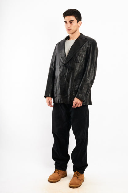2000 Renzo Costa Leather Blazer (M/L)
