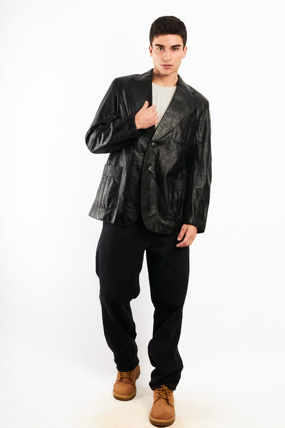 2000 Renzo Costa Leather Blazer (M/L)