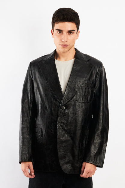2000 Renzo Costa Leather Blazer (M/L)