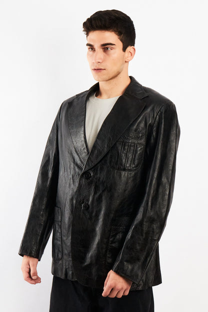 2000 Renzo Costa Leather Blazer (M/L)